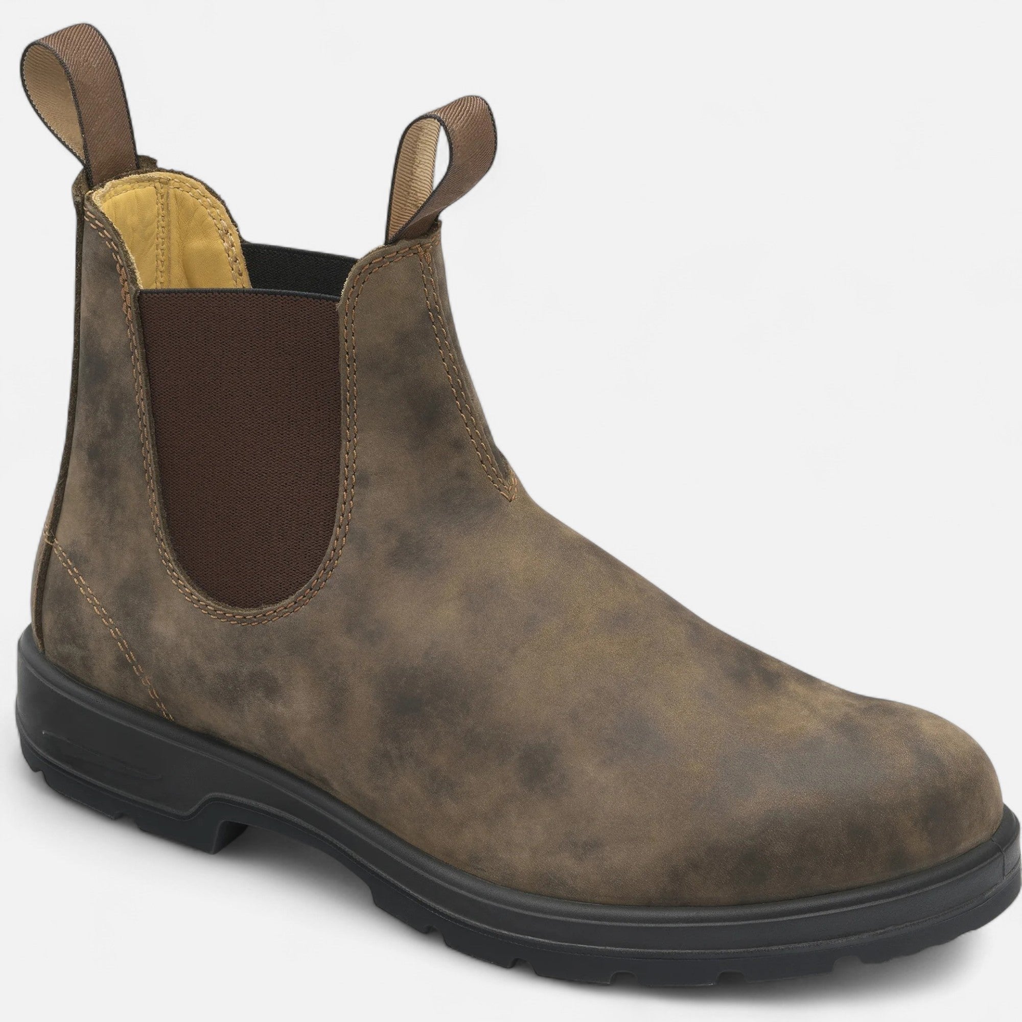 Oliver | Men's Chelsea Boots Leather Slip On Black Classic