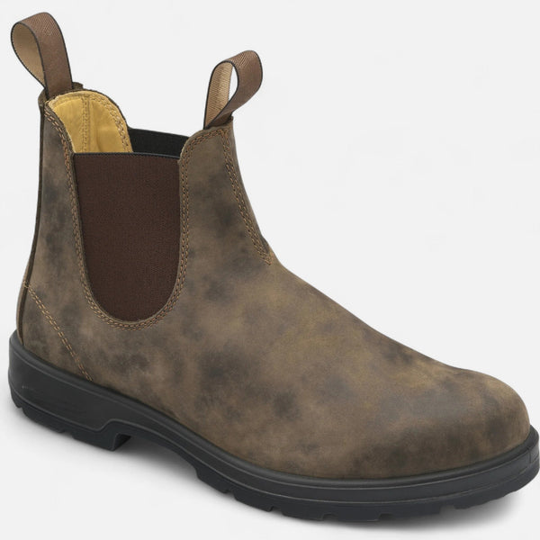 Oliver | Men's Chelsea Boots Leather Slip On Black Classic