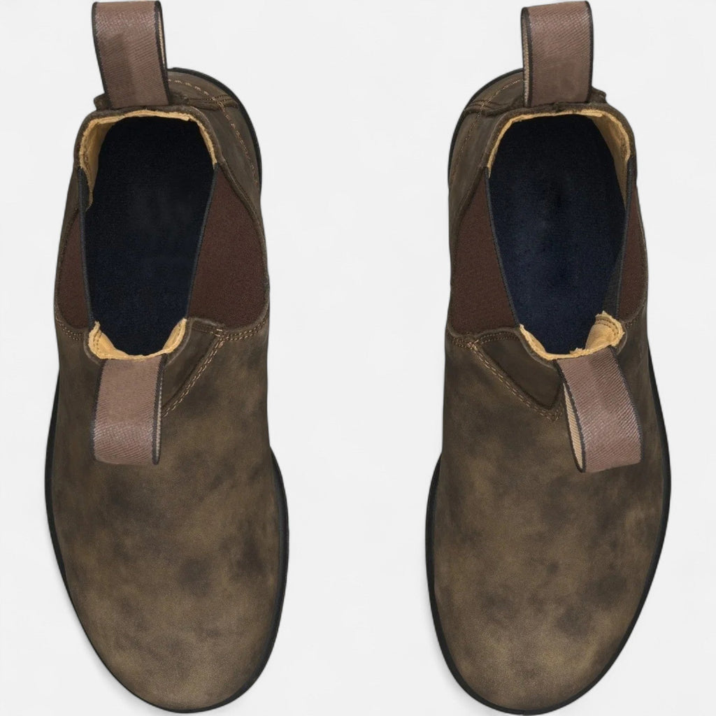 Oliver | Men's Chelsea Boots Leather Slip On Black Classic