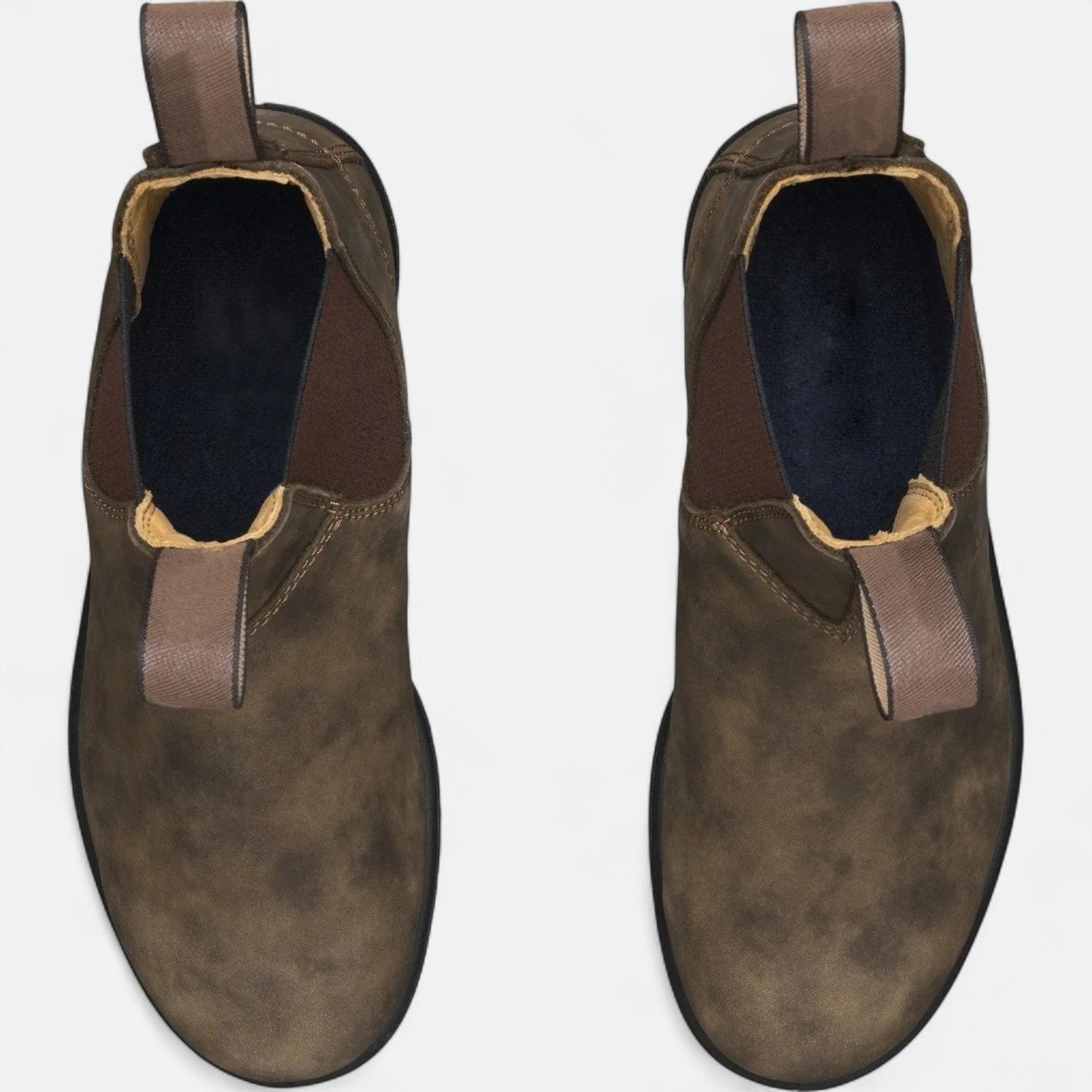 Oliver | Men's Chelsea Boots Leather Slip On Black Classic
