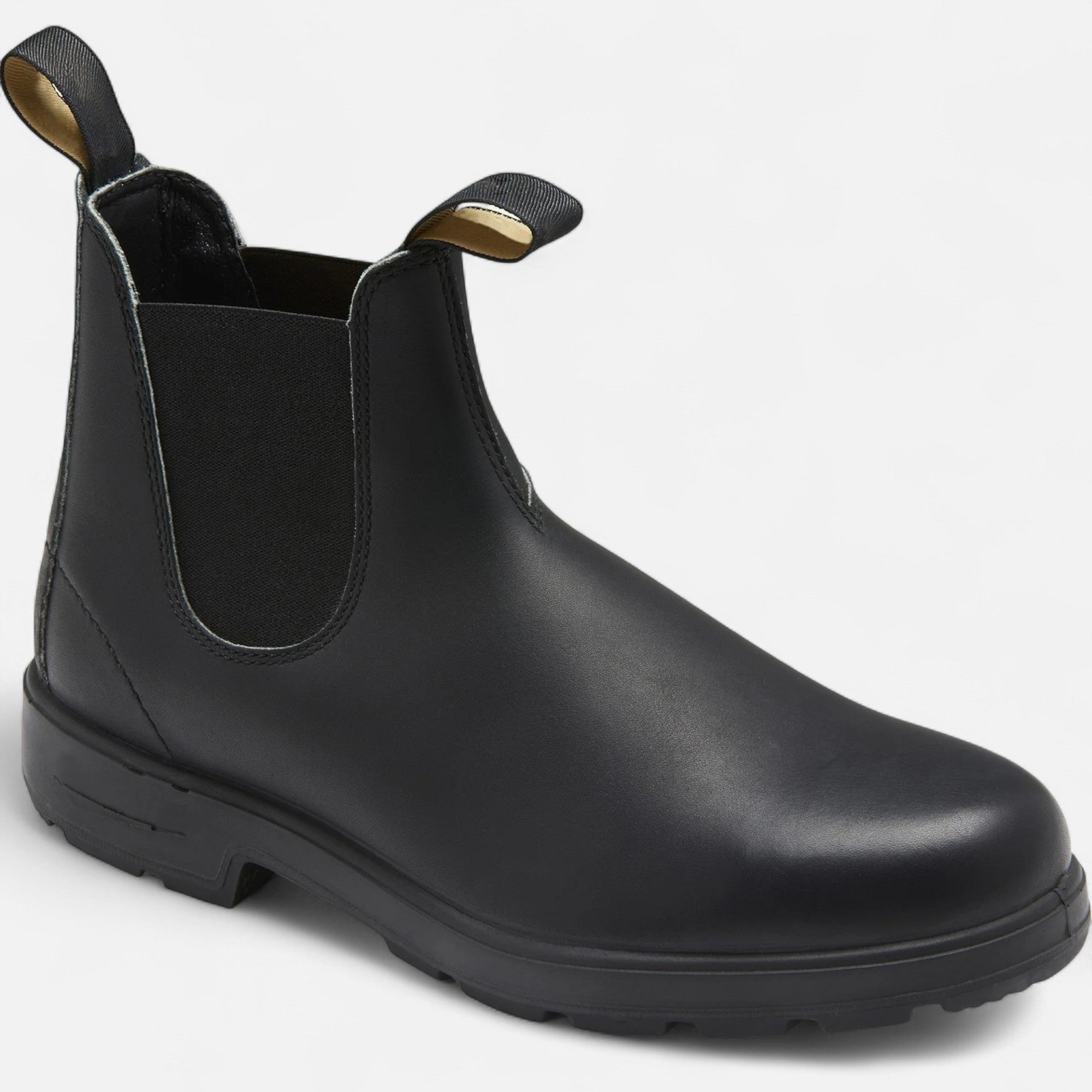 Oliver | Men's Chelsea Boots Leather Slip On Black Classic