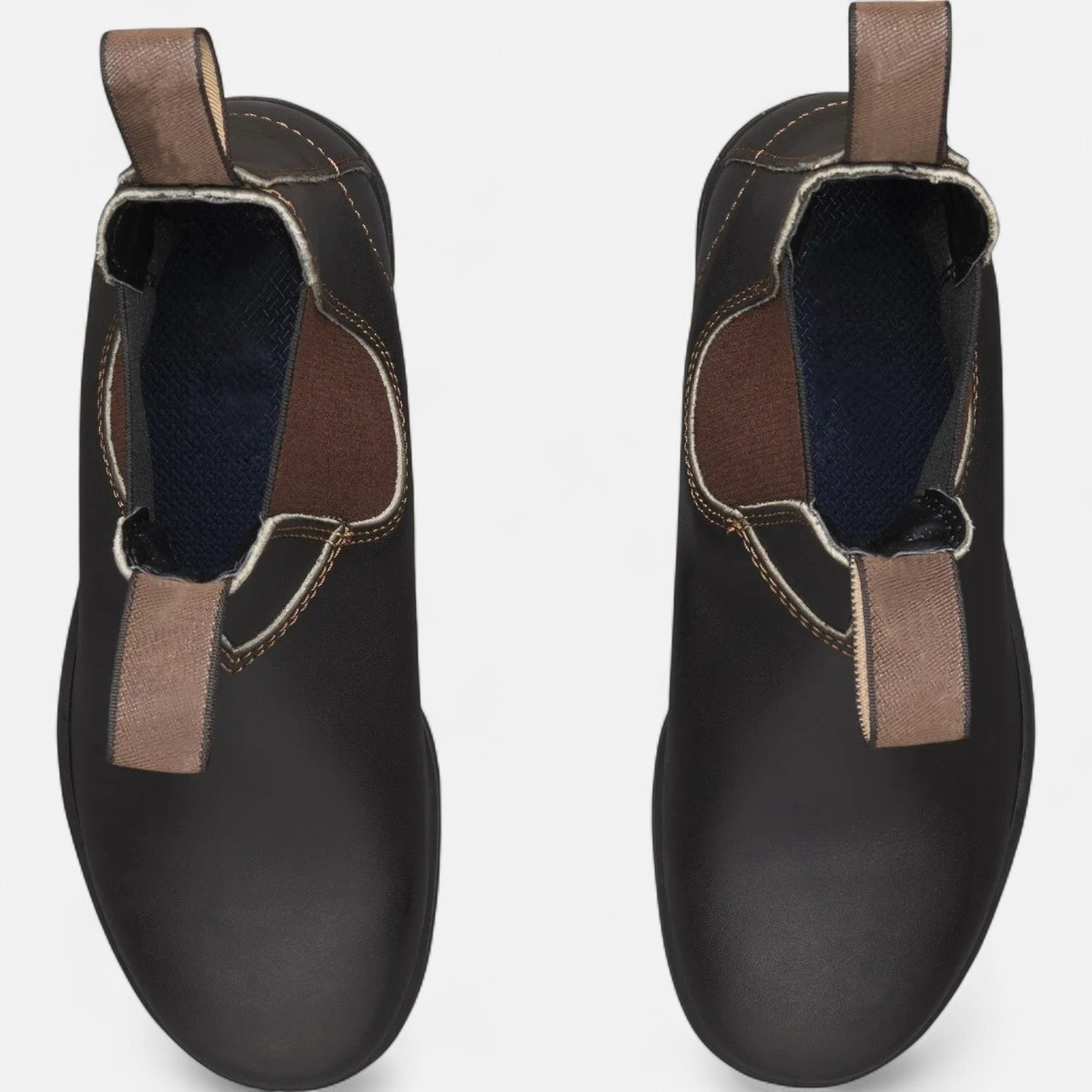 Oliver | Men's Chelsea Boots Leather Slip On Black Classic