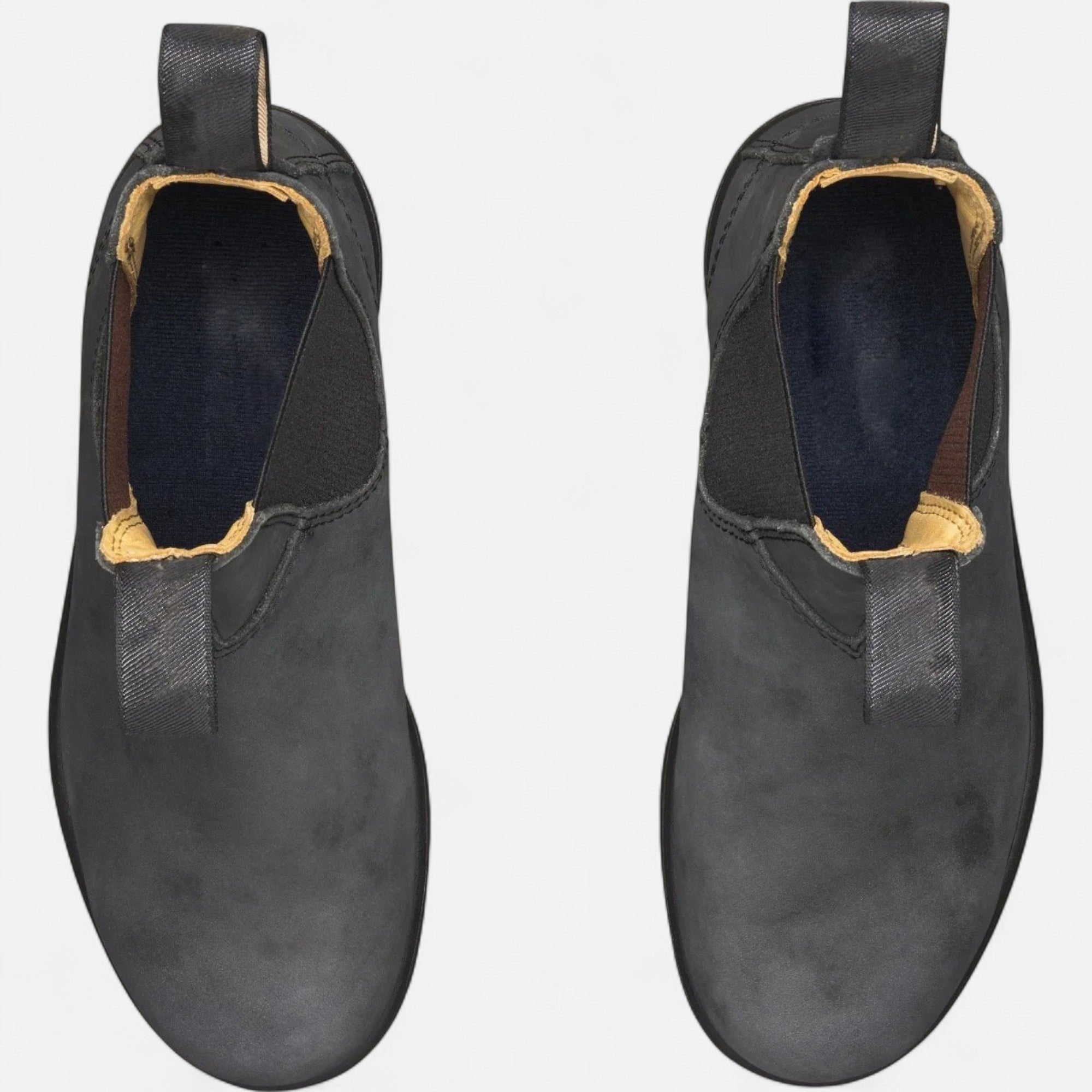 Oliver | Men's Chelsea Boots Leather Slip On Black Classic