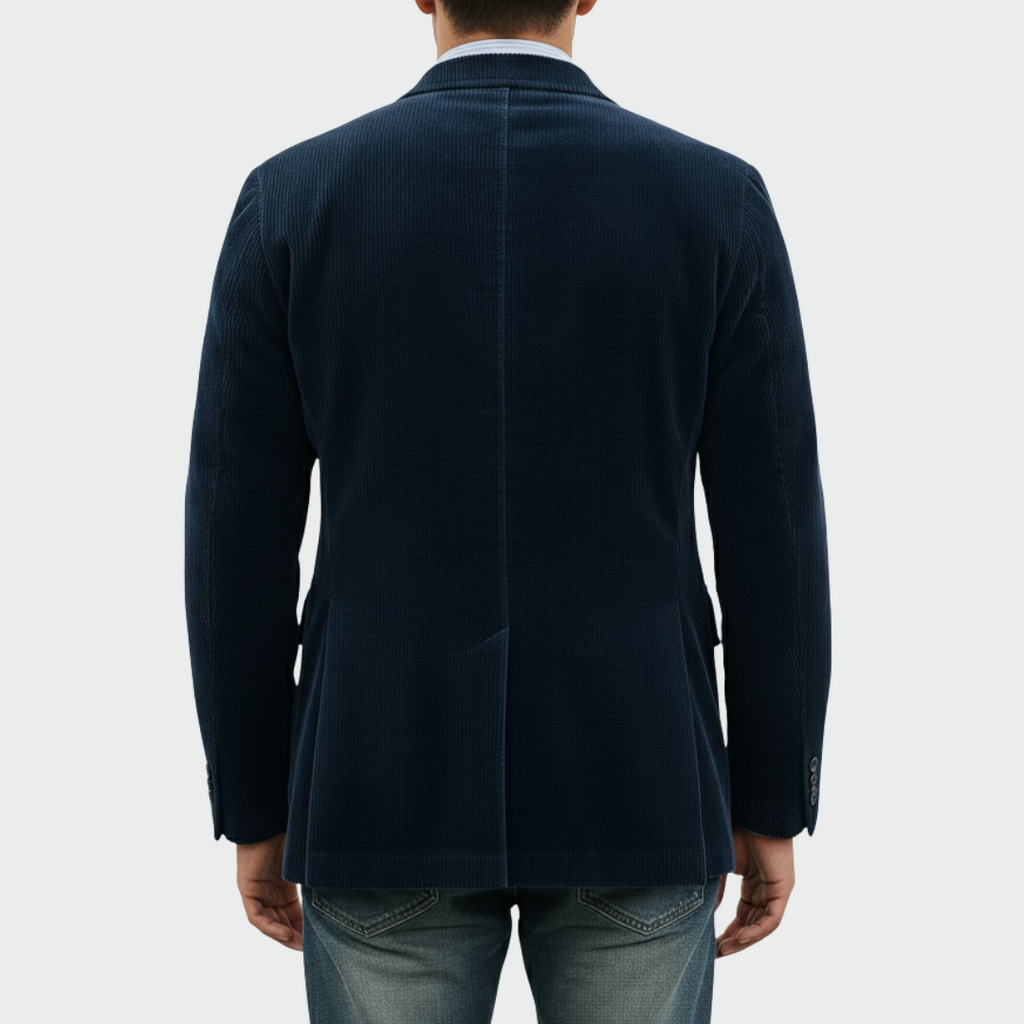 Peter | Blazer and Vest Set - Navy Wool Blend