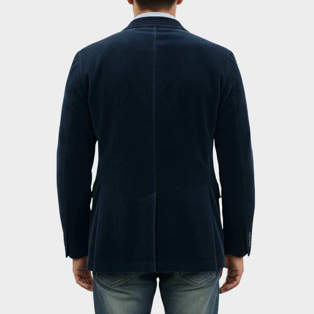 Peter | Blazer and Vest Set - Navy Wool Blend