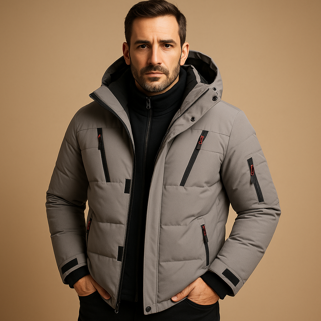 Klaus | Winter Jacket Thick Zip Closure - Dark Blue