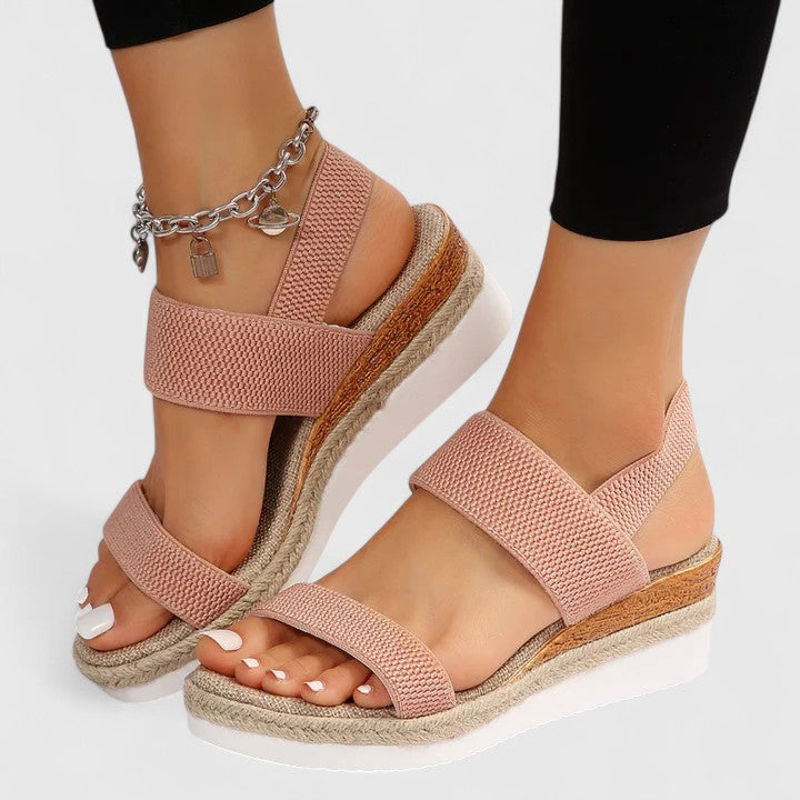 Merill | Orthopedic Sandals - Black Leather