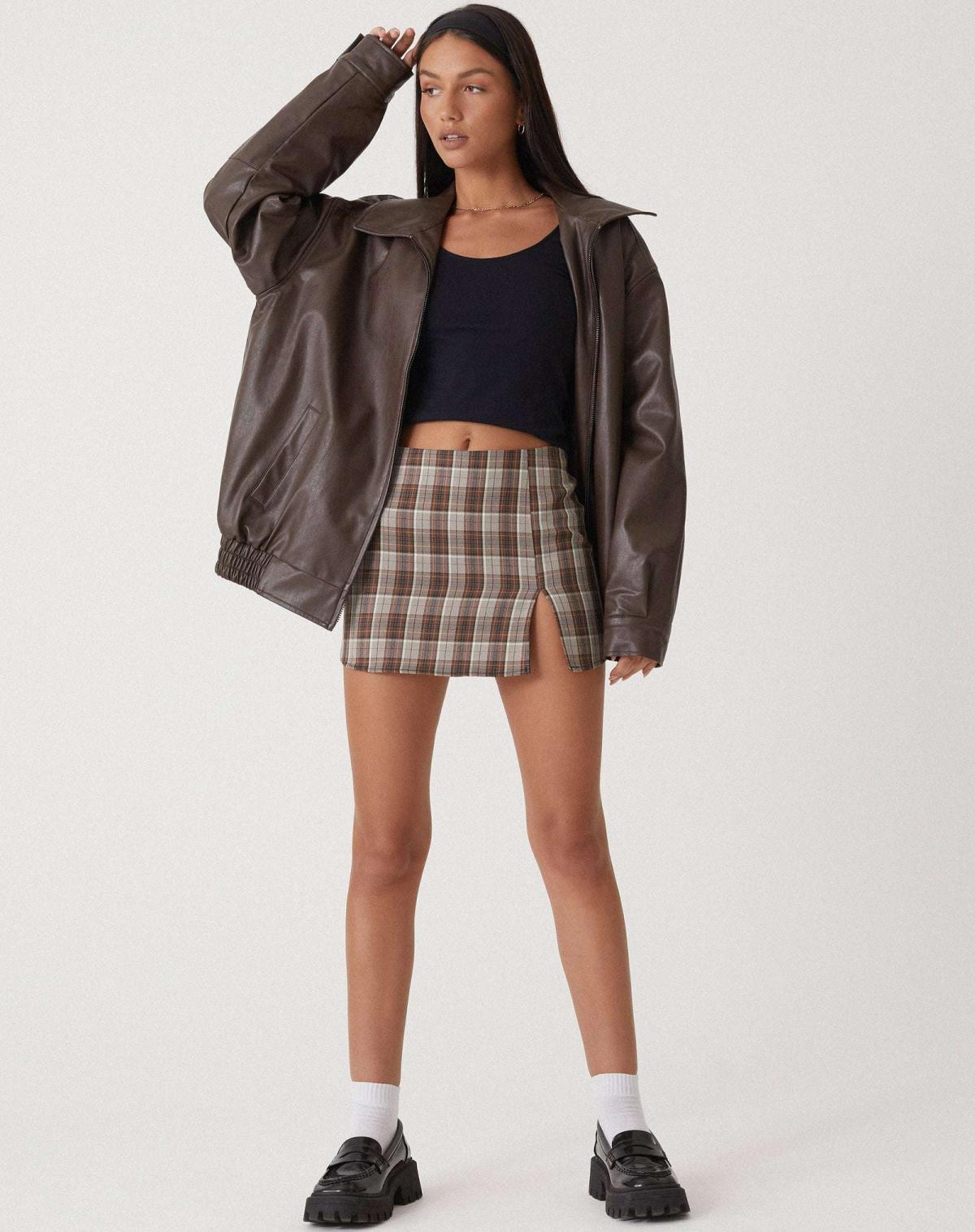 Sophia | Oversized Jacket - Black Faux Leather